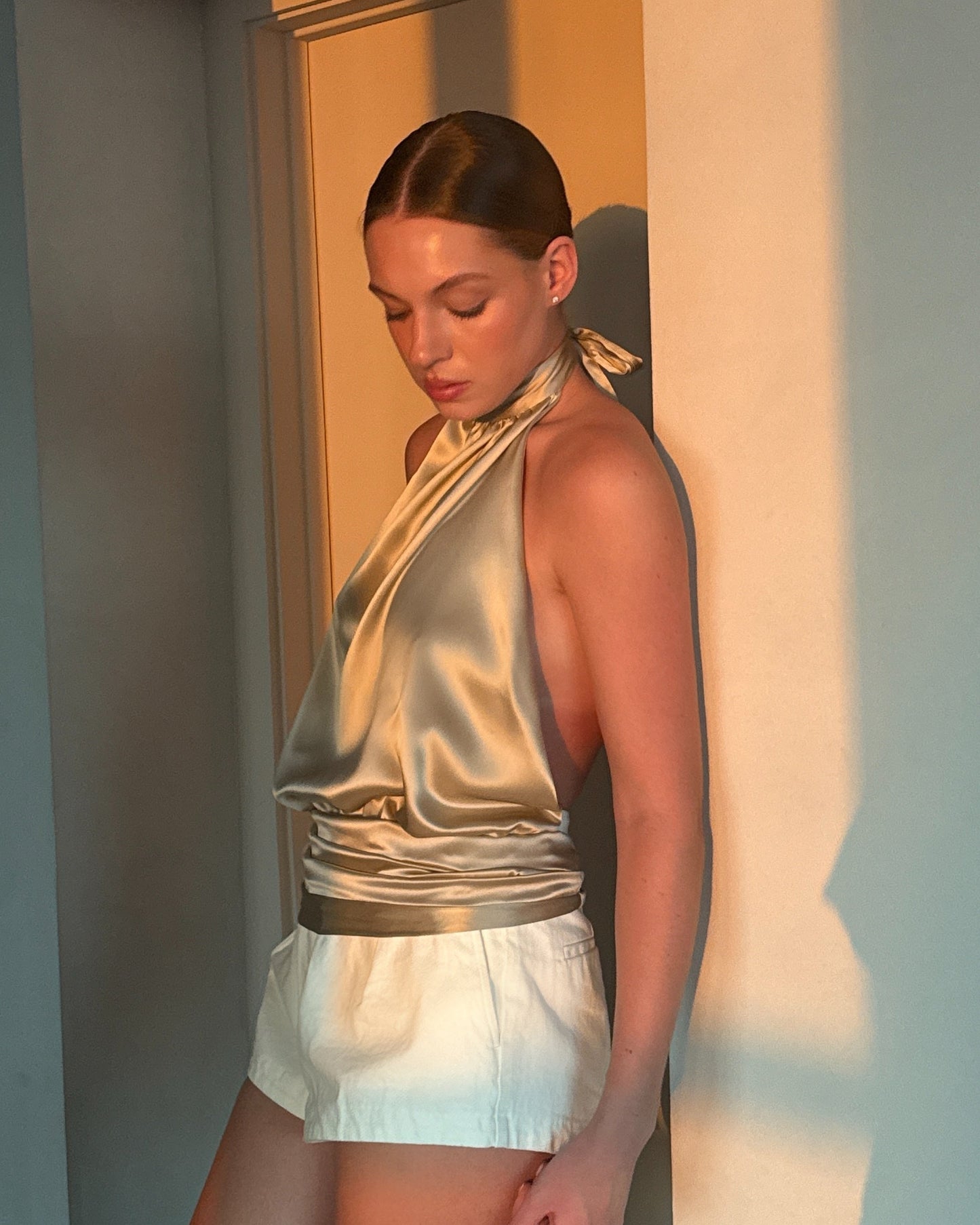 Silk Halter Top