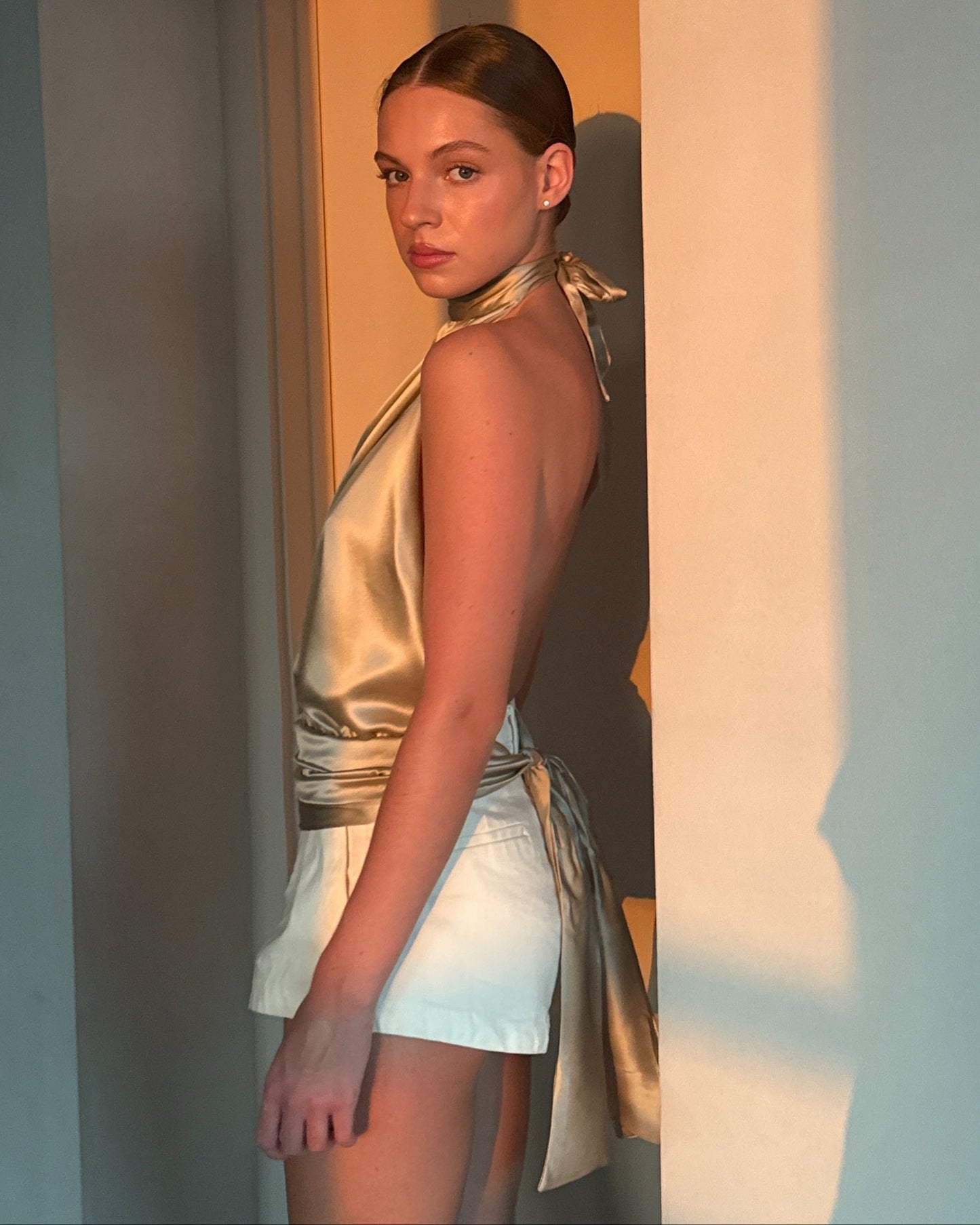 Silk Halter Top