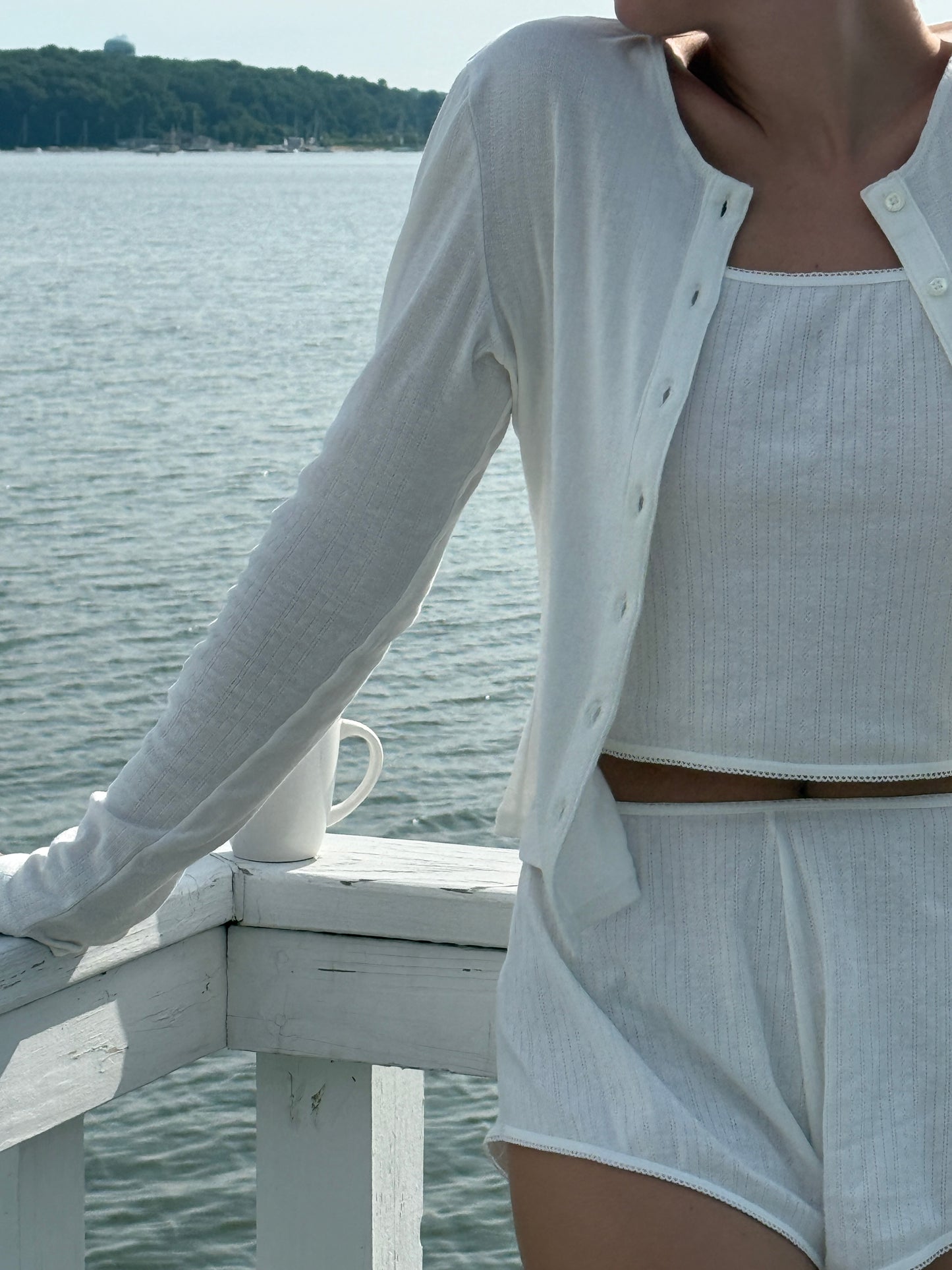 Pointelle Cardigan